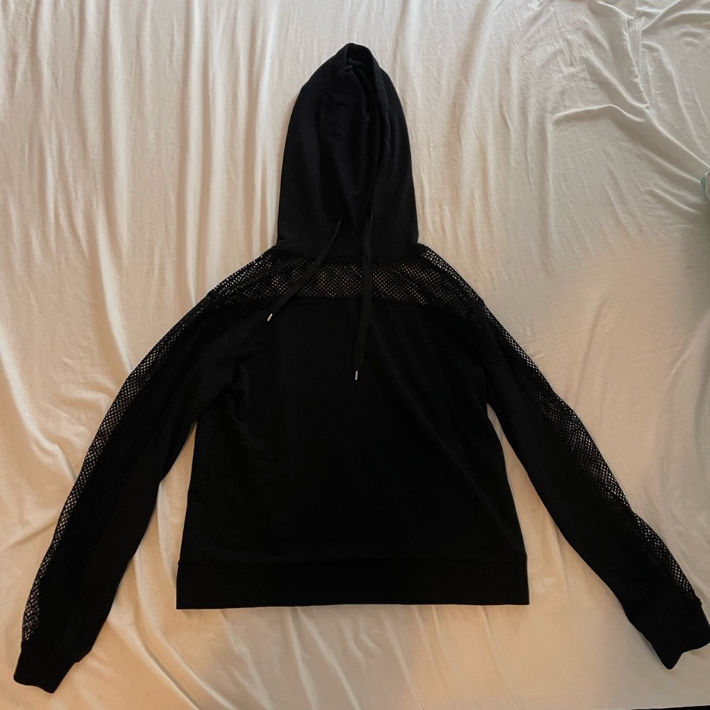 Mesh/ fabric hoodie